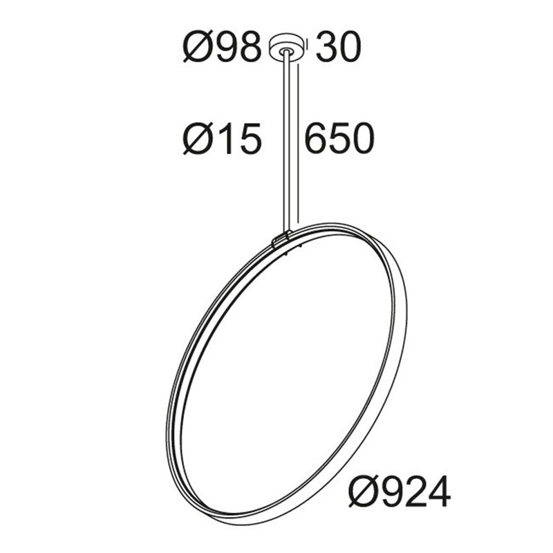 Delta Light SUPERLOOP VR 90 SBL Hängelampe