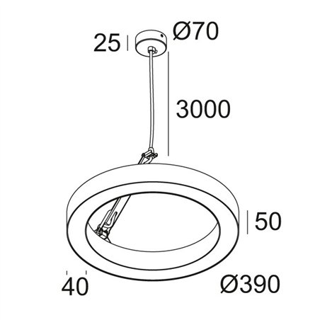 Delta Light SUPER-OH! XS 39 C DIM8 Suspension lamp