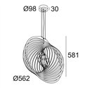 Delta Light SOIREE RC 56 E27 Suspension lamp