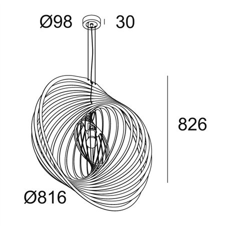 Delta Light SOIREE RC 81 E27 Suspension lamp
