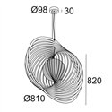 Delta Light SOIREE RC 81 E27 OPAL Suspension lamp