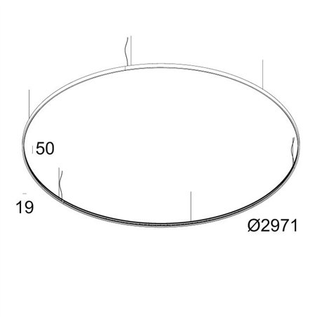 Delta Light SUPERLOOP HC 300 SBL Suspension lamp