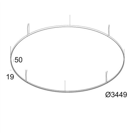 Delta Light SUPERLOOP HC 350 SBL Suspension lamp