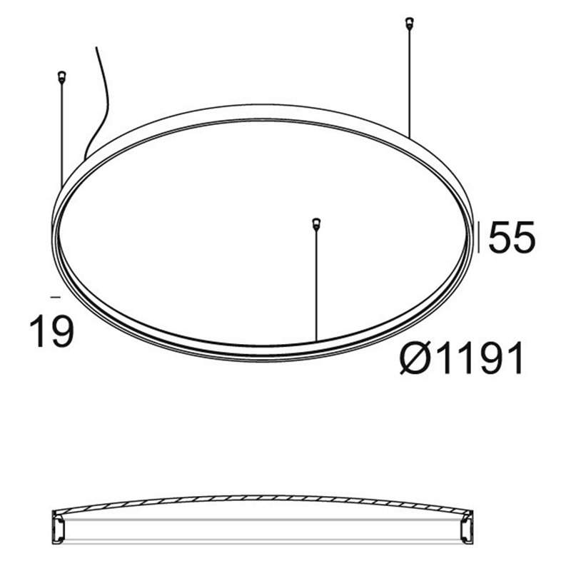 Delta Light SUPERLOOP PLUS HC 120 SBL Hängelampe