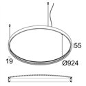 Delta Light SUPERLOOP PLUS HC 90 MDL Suspension lamp