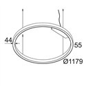 Delta Light SUPER-OH! SLIM 120 C SBL DOWN-UP Suspension lamp