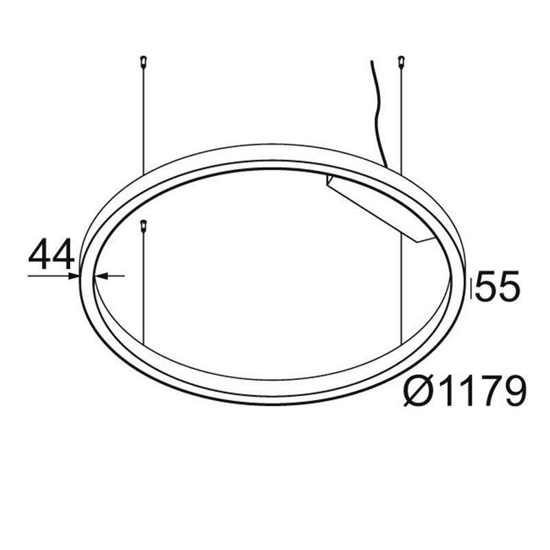 Delta Light SUPER-OH! SLIM 120 C SBL DOWN-UP Hängelampe