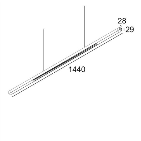 Delta Light INFORM SQ P144-3 DOWN-UP Suspension lamp