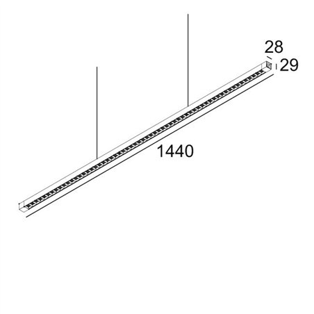 Delta Light INFORM SQ P144-5 DOWN-UP Suspension lamp