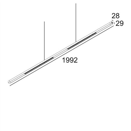 Delta Light INFORM SQ P200-4 DOWN-UP Suspension lamp
