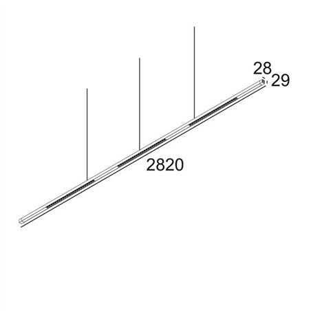 Delta Light INFORM SQ P282-6 DOWN Suspension lamp