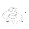 Delta Light MOUNTING KIT UHO L TRIMLESS