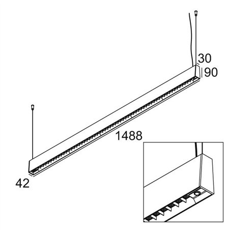Delta Light CONFORM P14 PDS DOWN-UP Suspension lamp