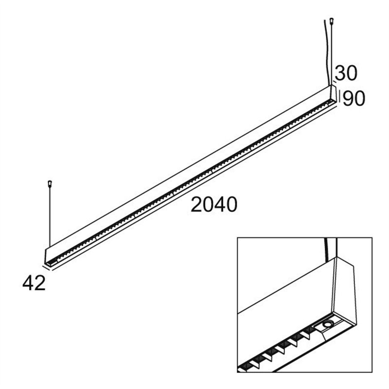 Delta Light CONFORM P20 PDS DOWN-UP Hängelampe