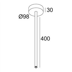 Delta Light MULTINOVA 55 ROD SUSPENSION 0,4m Hängelampe