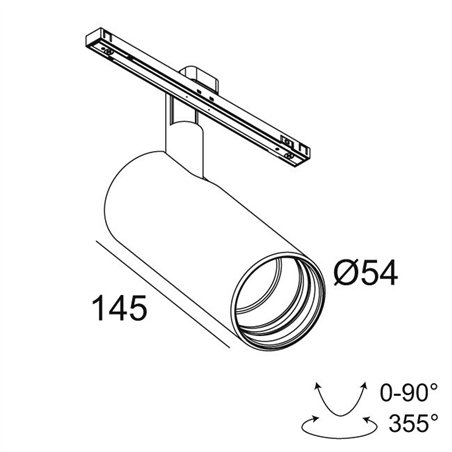 Delta Light SOLI - 52 NLT Q-DIM track lighting fixture