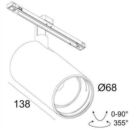 Delta Light SOLI - 66 NLT Q-DIM track lighting fixture
