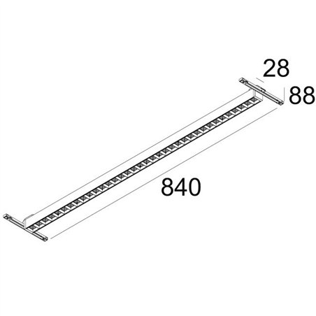 Delta Light SOLI - FORM 90 DOWN-UP 1 CIRCUIT Q-DIM Track lighting fixture