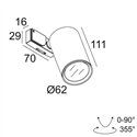 Delta Light SUPERLOOP-SPY FOCUS MP MDL Suspension lamp