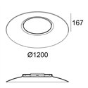Delta Light ZOOVER 120 LIGHT GREY Suspension lamp