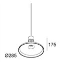 Delta Light MILES C2 PINK Suspension lamp