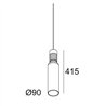 Delta Light MILES C4 PINK Hängelampe