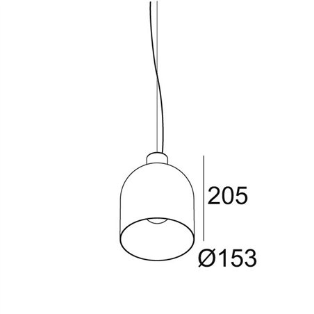 Delta Light MANTELLO L1520 E27 Suspension lamp