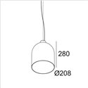 Delta Light MANTELLO L2028 E27 Suspension lamp