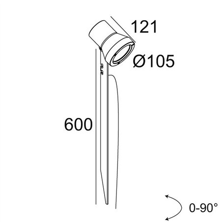 Delta Light KIX II PIN Floor lamp
