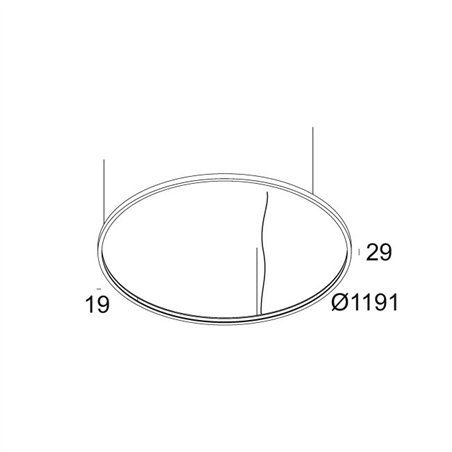 Delta Light SUPERLOOP SLIM IN 120 SBL Suspension lamp