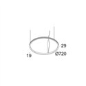 Delta Light SUPERLOOP SLIM OUT 70 SBL Suspension lamp