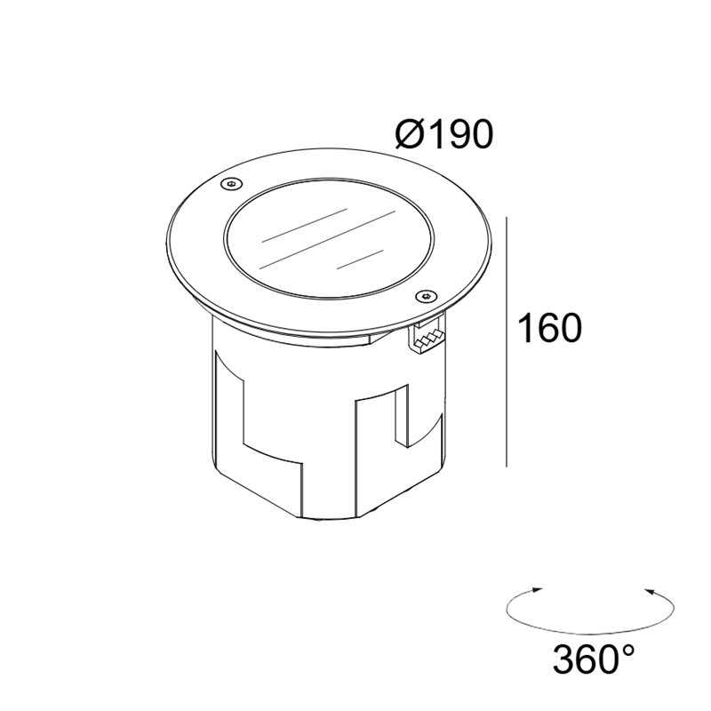 Delta Light LOGIC 190 R Bodenlampe