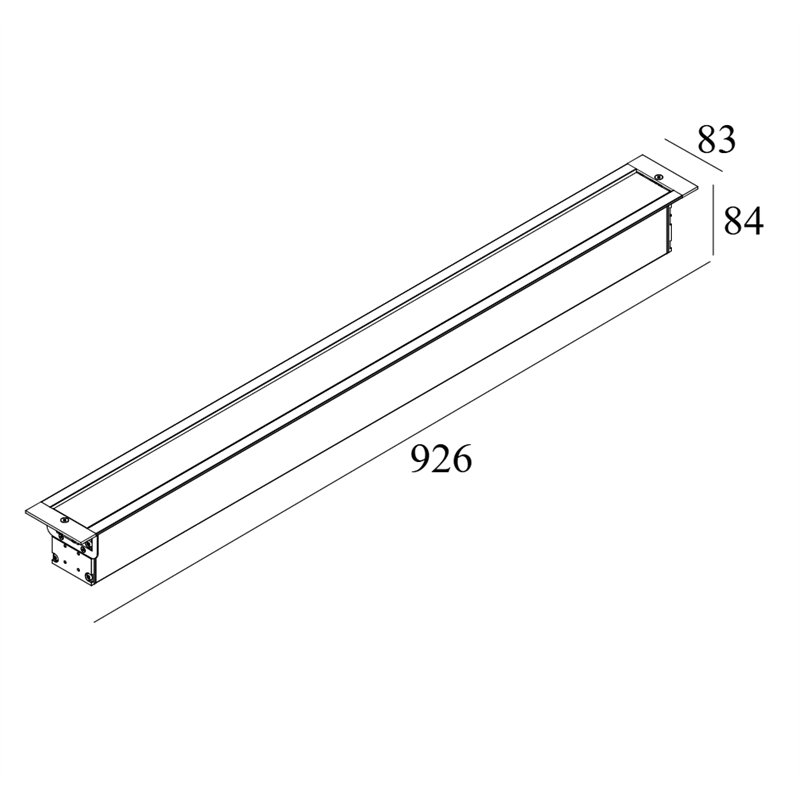 Delta Light LOGIC LINEAR 880 HONEYCOMB Bodenlampe