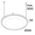 Delta Light SOLI - SHHH 60 C SCARLET Suspension lamp