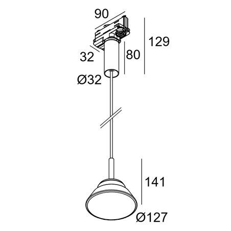 Delta Light Toupe Ac Adm suspension lamp