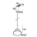 Delta Light Toupe Ac Adm1F suspension lamp