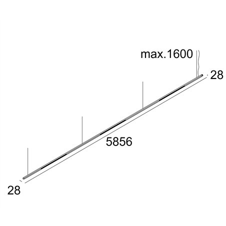 Delta Light Inform Sq P585-9 Down-Up suspension lamp