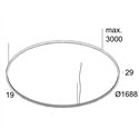 Delta Light SUPERLOOP SLIM IN 170 SBL Suspension lamp