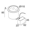 Delta Light LOGIC R A 24V Recessed lamp