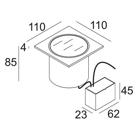Delta Light LOGIC S 24V Recessed lamp