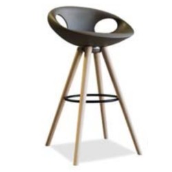 Tonon UP stool 907.49 Colour X15 brown Wood finish oak 3.011