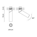 Vibia Bind solo Spotlight Ø 4 cm x 14 cm Narrow - 6690 recessed spot