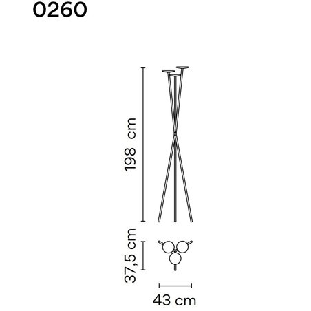 Vibia Skan Push floor lamp
