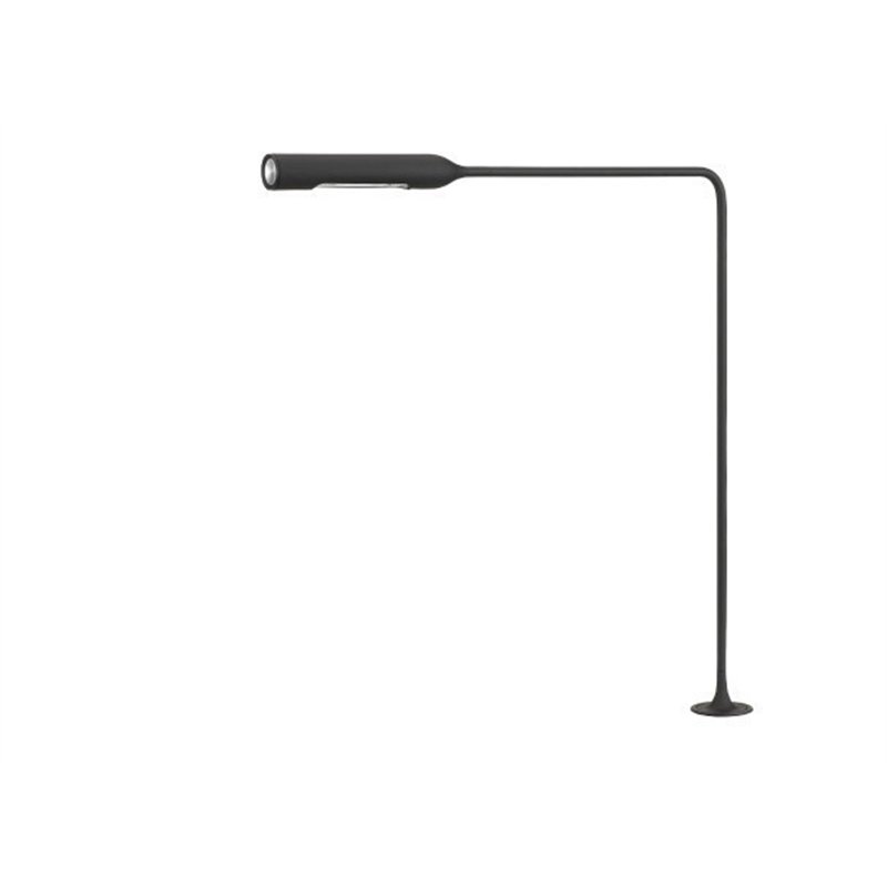 Lumina Flo Grommet F20 Tischlampe mit schwenkbarem Kopf, 2‑Stufen-Dimmer und Grommet‑Befestigung.