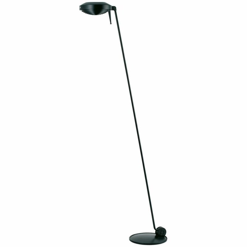 Lumina Elle 1 LED Stehlampe mit verstellbarem Design und integriertem Dimmschalter.