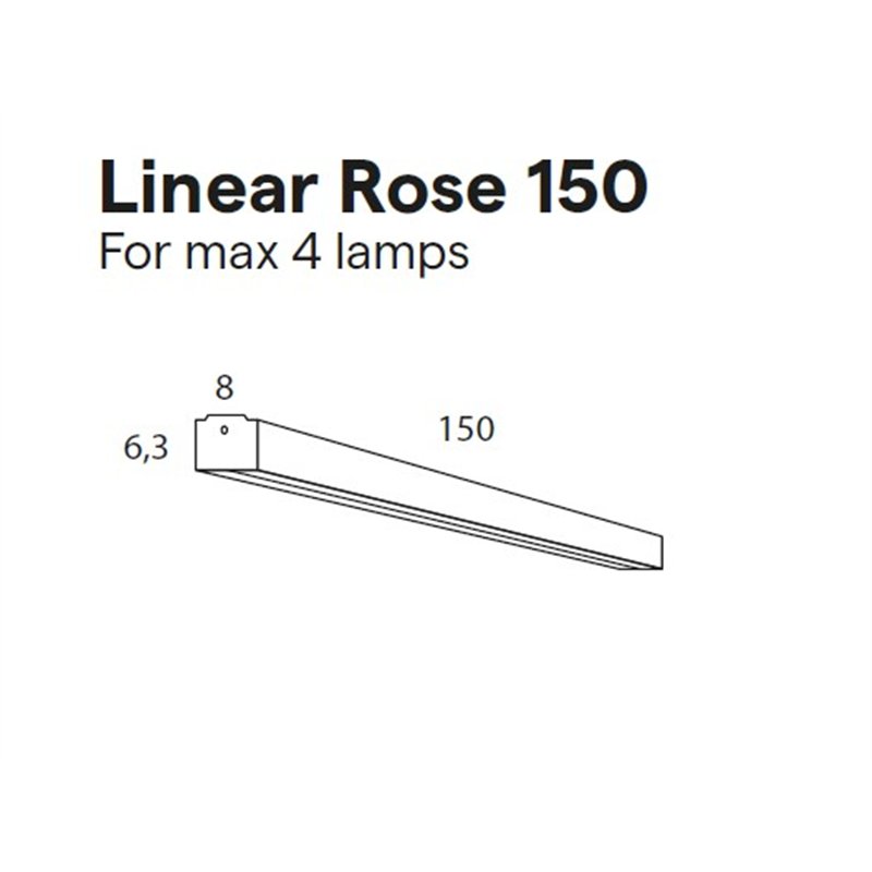 Lumina Linear Rose 150 cm (Max. x4)