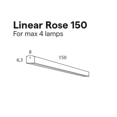 Lumina Linear Rose 150 cm (Max. x4)