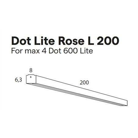 Lumina Dot Lite Linear Rose 200 cm Multi (Max. x8)