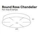 Lumina Round Rose Chandelier (Max. x6)
