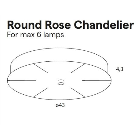 Lumina Round Rose Chandelier (Max. x6)